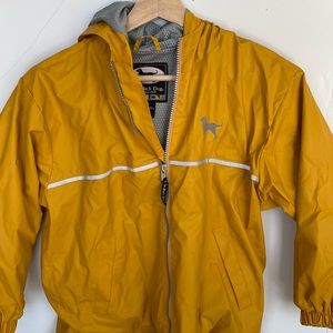 The black dog rain coat